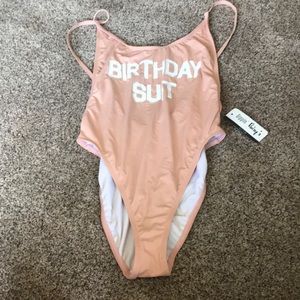 Fashion Nova birthday suit one piece